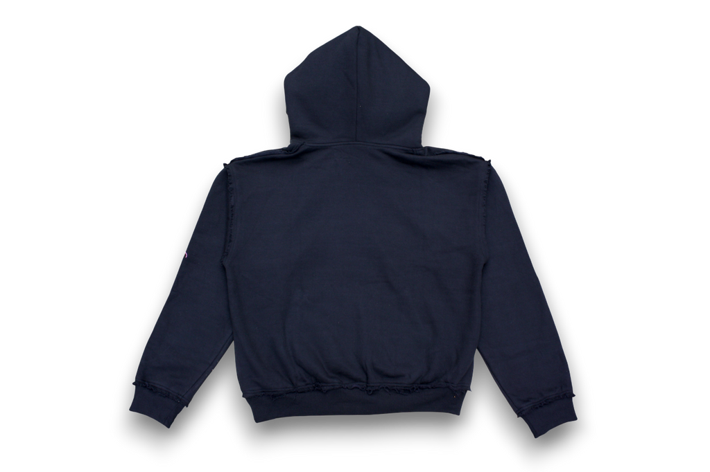 "black stars hoodie" - double hood